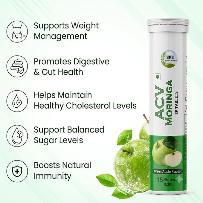 ACV MORINGA EF TABLETS COMBO OF THREE TUBES SUITABLE FOR MONTH (45) view 2